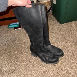 Clarks Black Over the Knee Boots